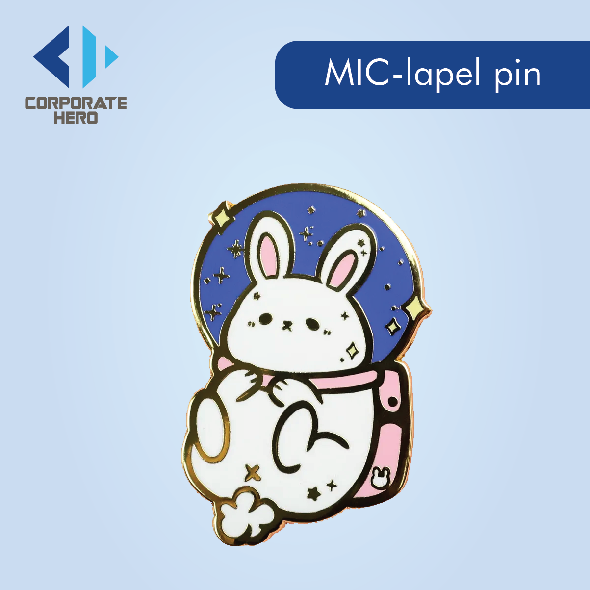 Art & Collectible Gold Plated enamel Lapel Pin 