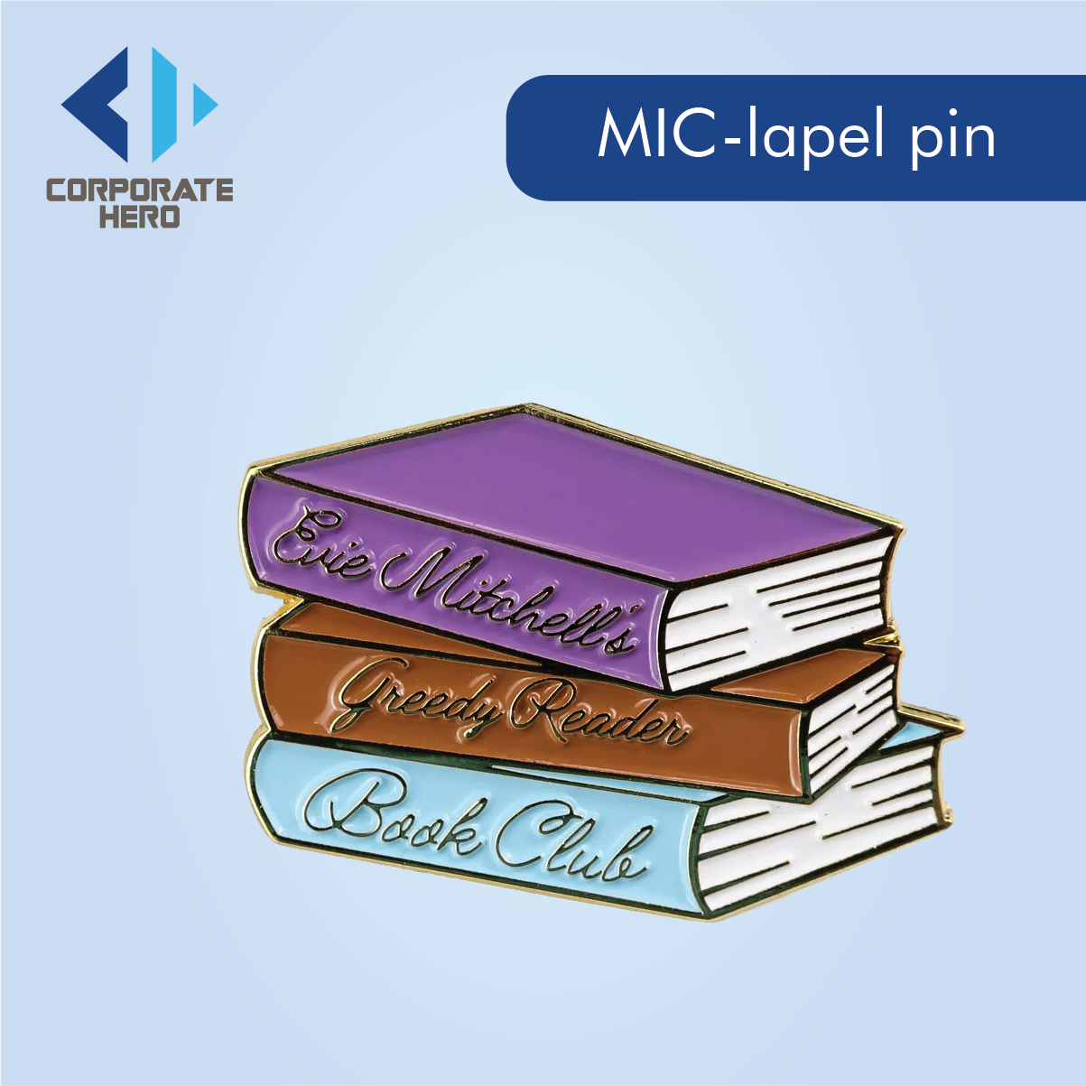 Animal Black Nickel Plated Engraved Lapel Pin Custom Personalized