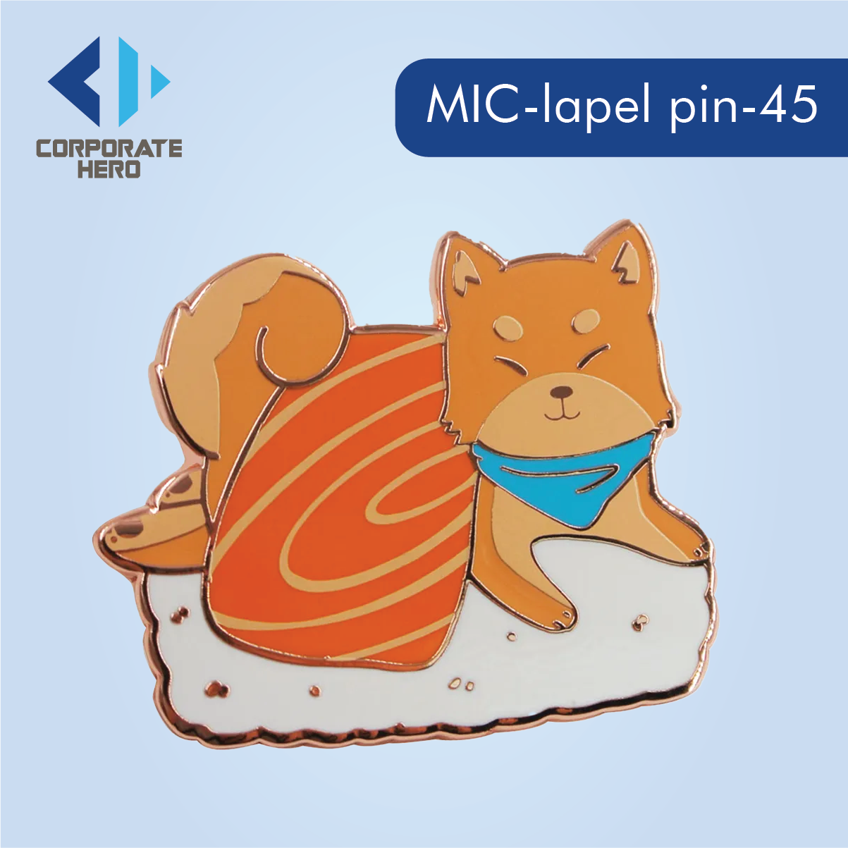 Amazing Gold Glitter Enamel Pin Custom Personalized