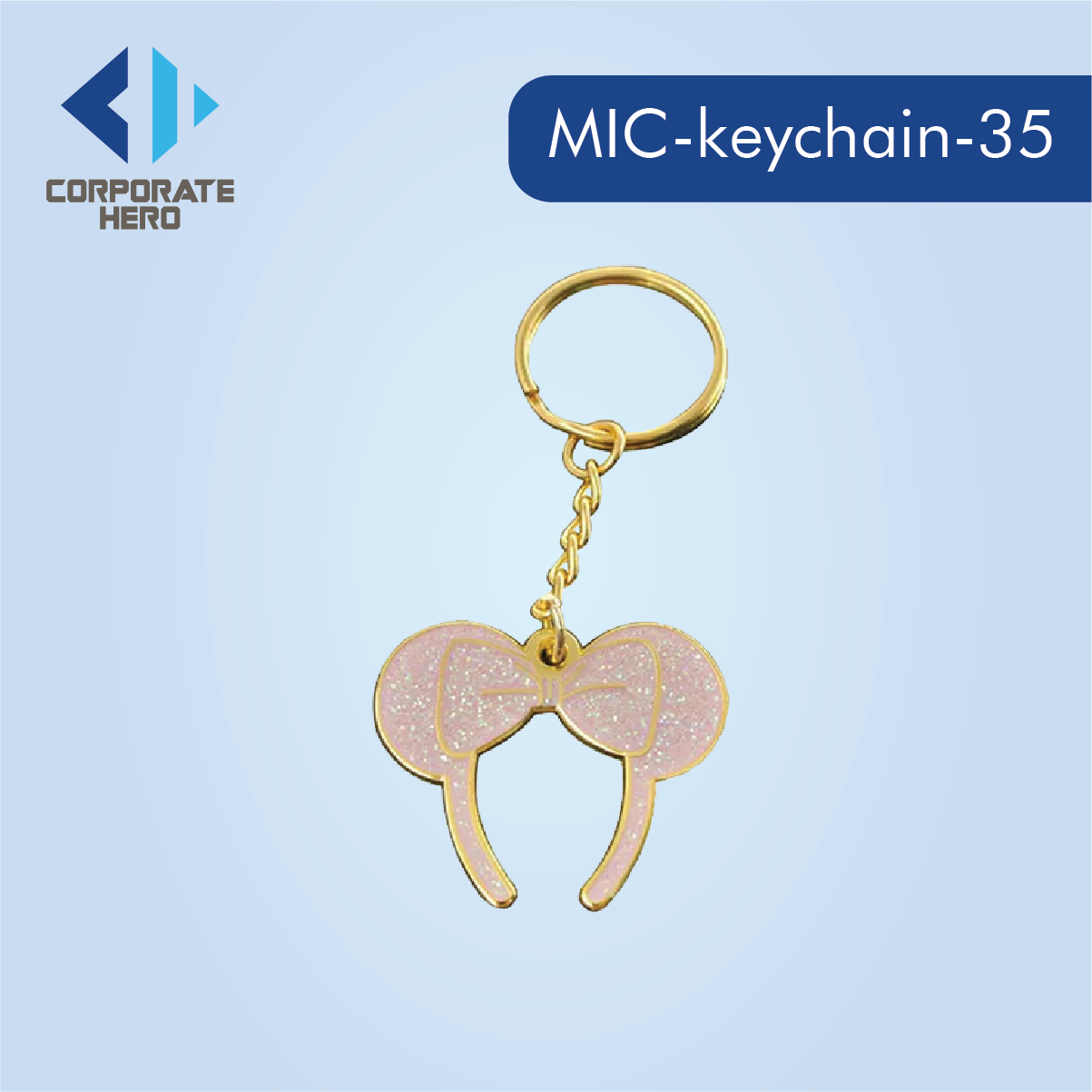 Pink Rings Keychain Custom Personalized