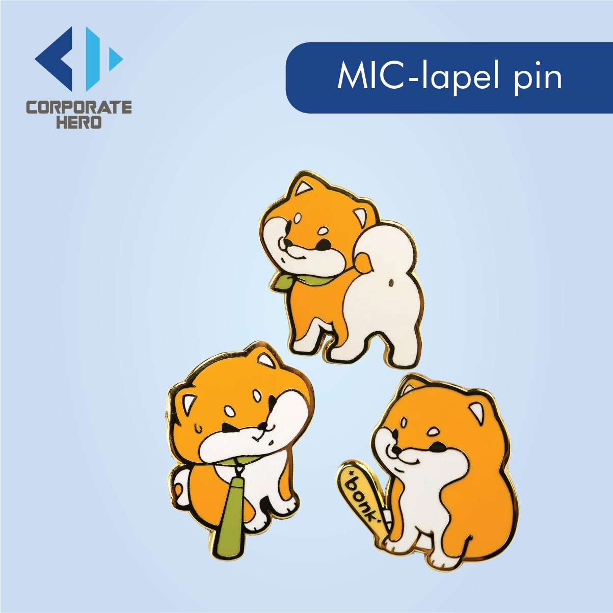 Art & Collectible Gold Plated enamel Lapel Pin 