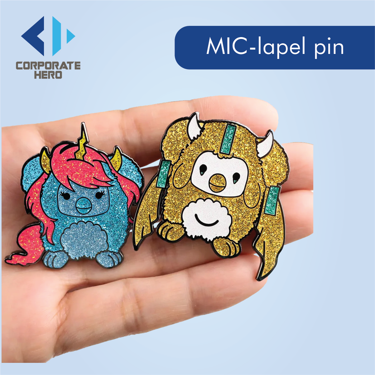 100% Handmade Enamel Painted Lapel Pin 