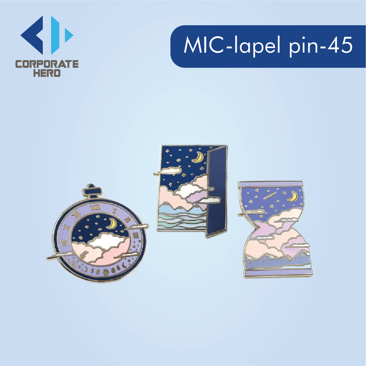 Amazing Gold Glitter Enamel Pin Custom Personalized