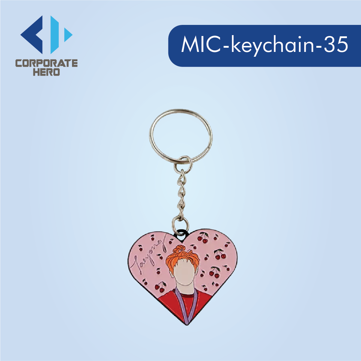 Pink Rings Keychain Custom Personalized