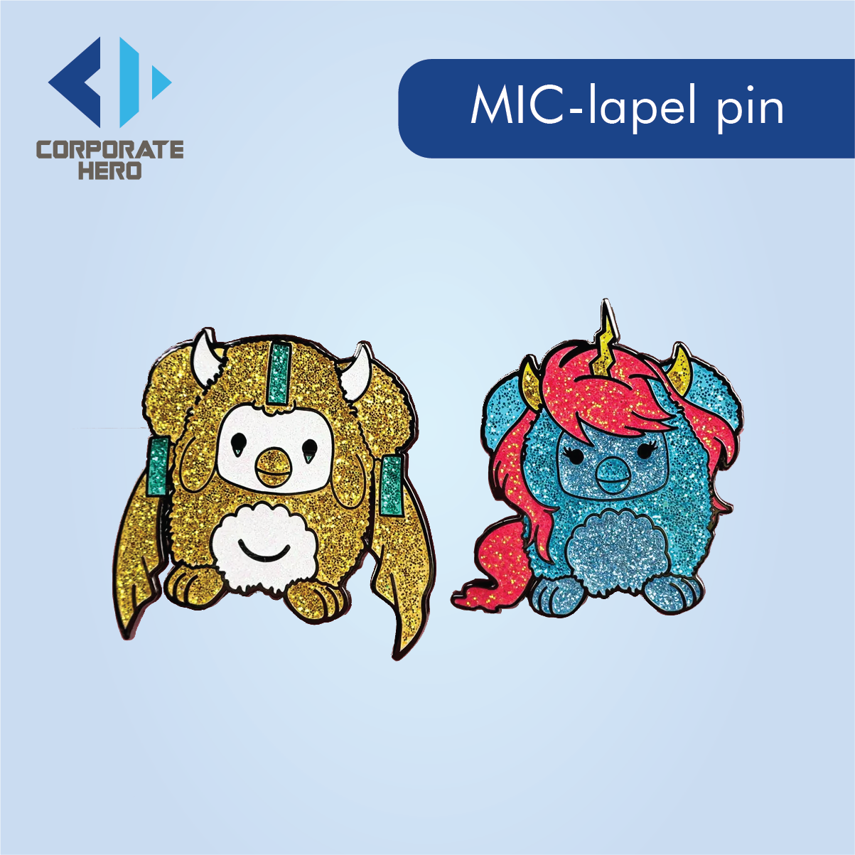 Art Black Nickel Plated Lapel Pin