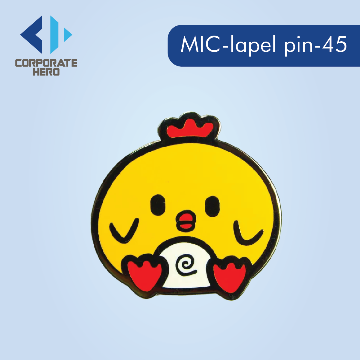 Amazing Gold Glitter Enamel Pin Custom Personalized