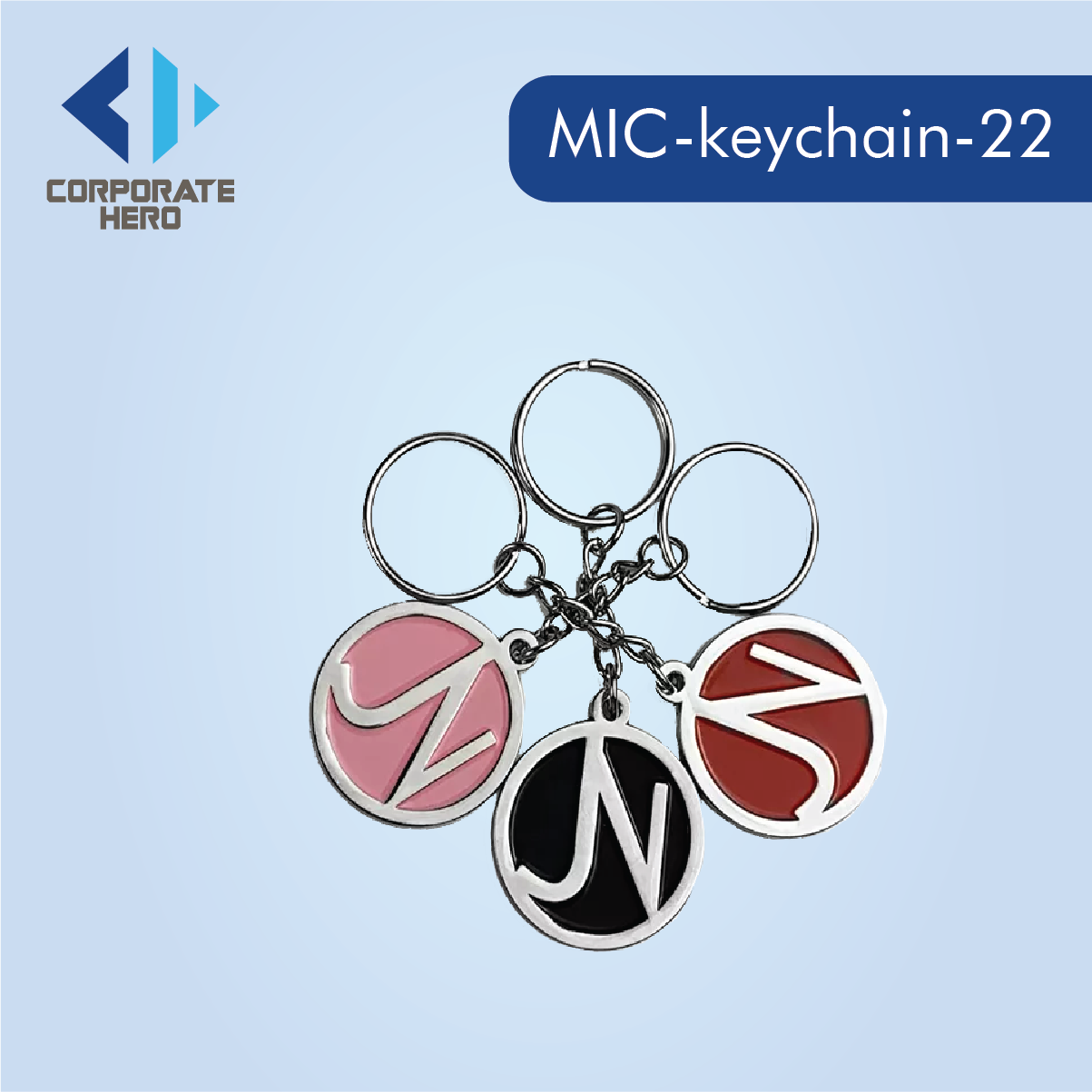 Metal Enamel Heart Keychain Custom Personalized