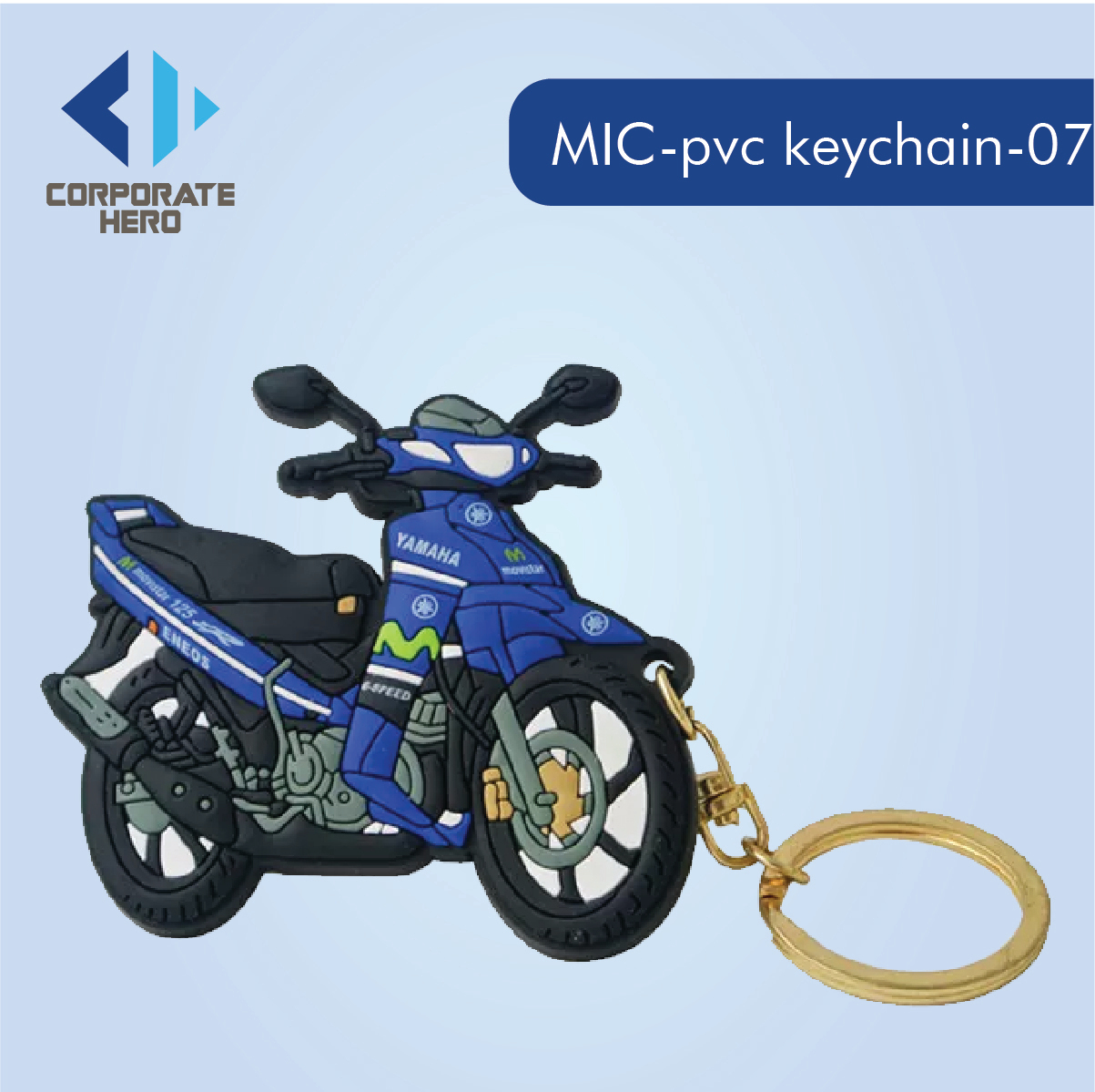 3d Silicone Motorcycle Rubber PVC Keychains