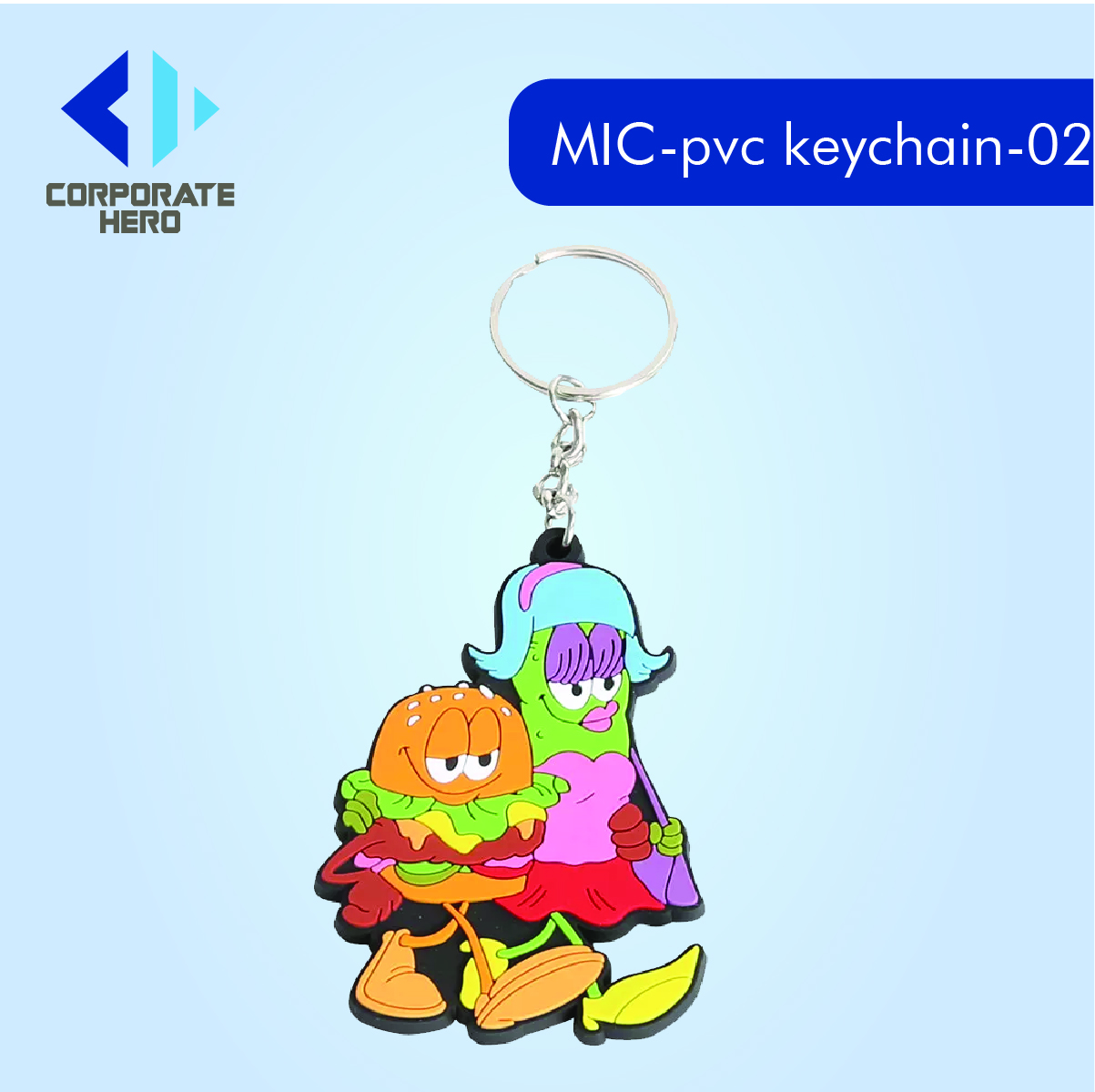 Cartoon Rubber PVC Keychain Custom Personalized