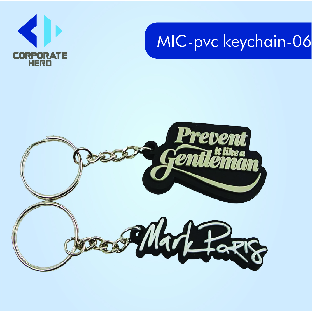 Soft Rubber Silicone Logo PVC Keychains Custom Personalized