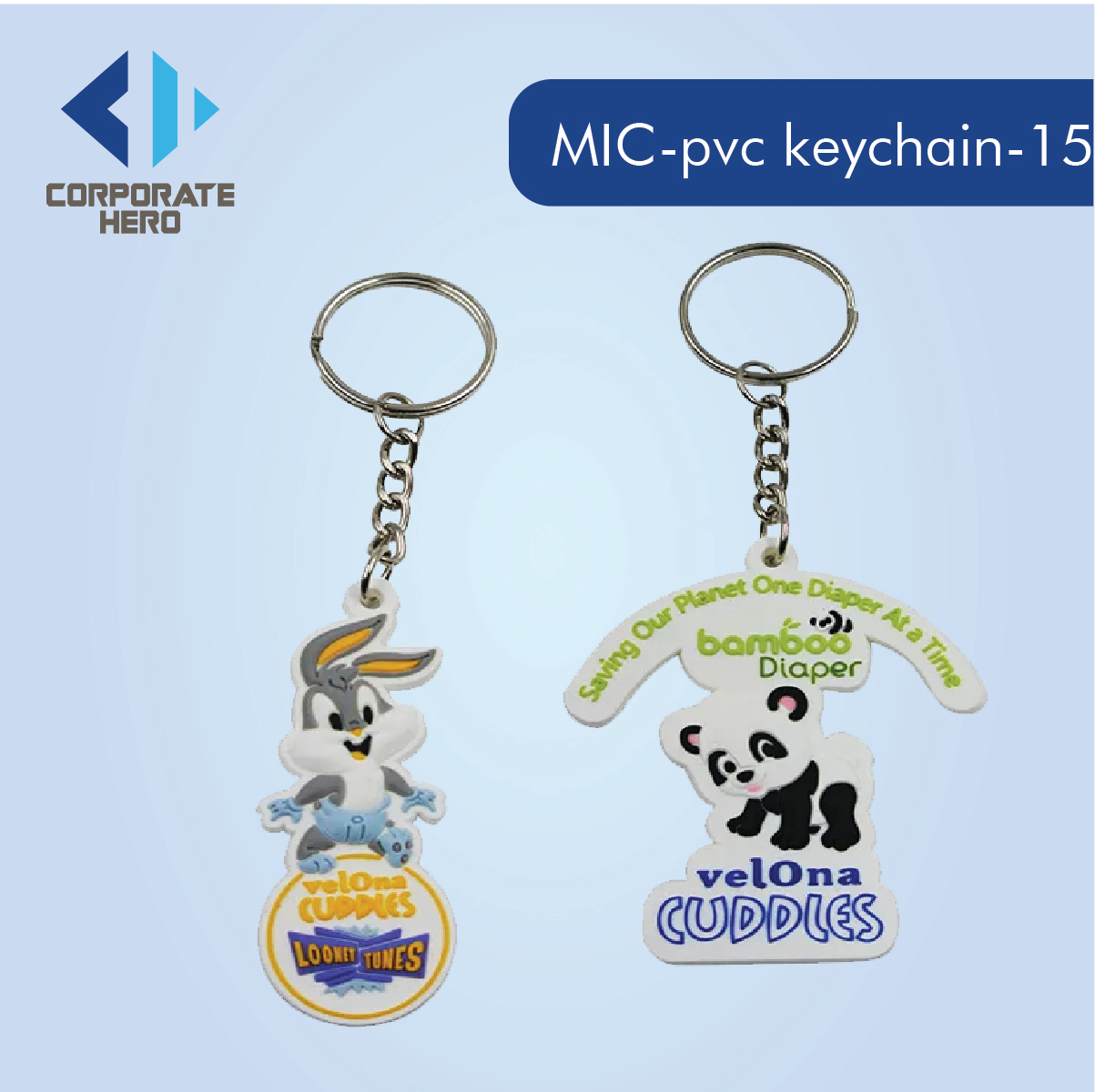 Custom Cartoon Character PVC Keychain Custom Personalized
