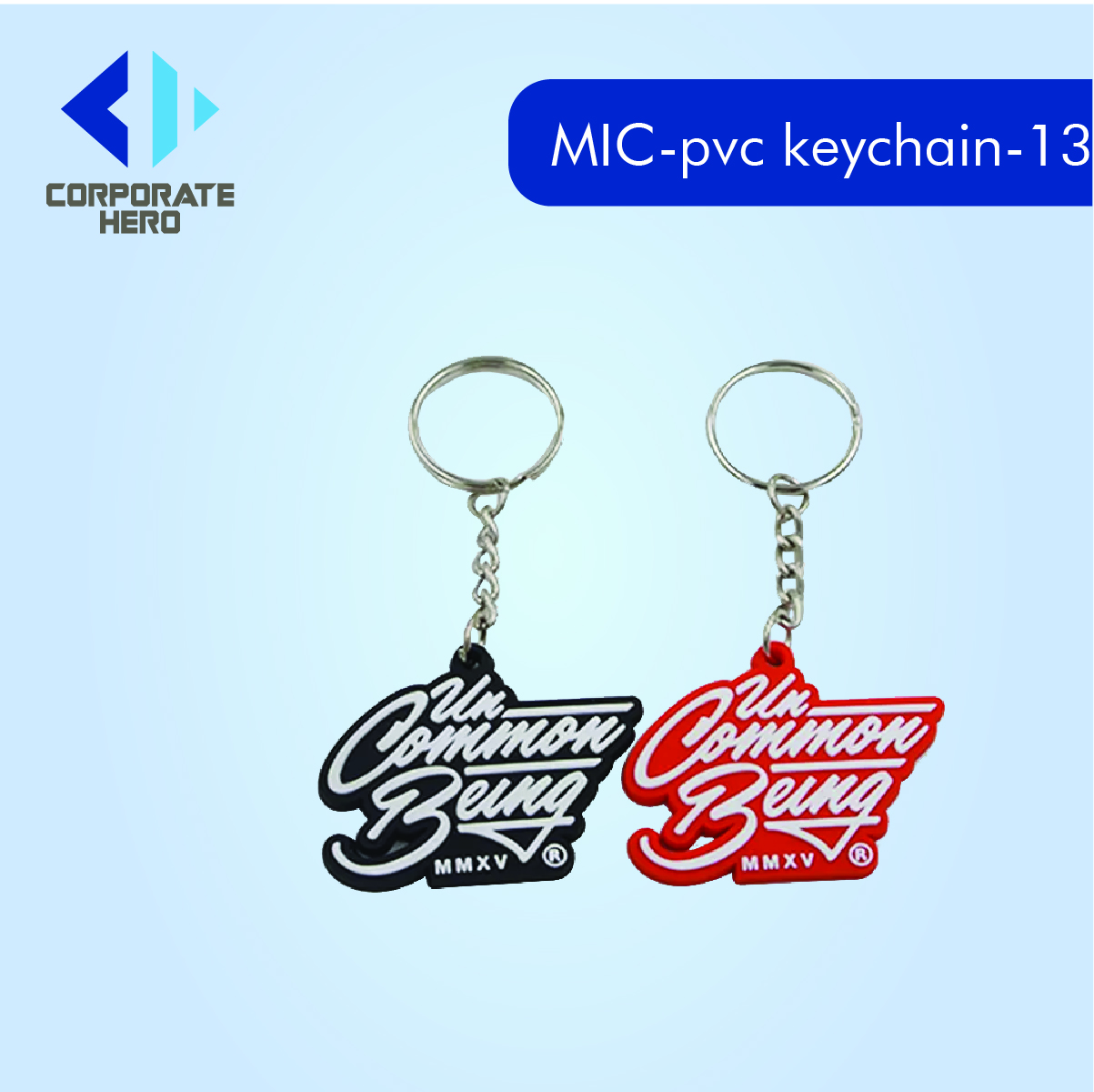 Letter Logos PVC Keychain Custom Personalized