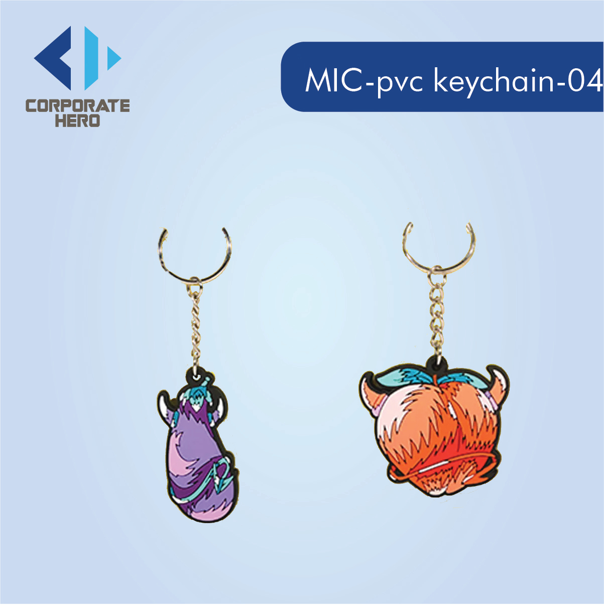 Custom Rubber Silicone PVC Keychain Custom Personalized