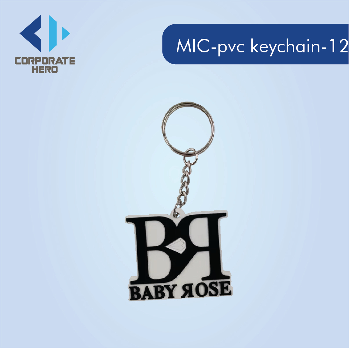 Custom Design Soccer Sports PVC Keychain Custom Personalized