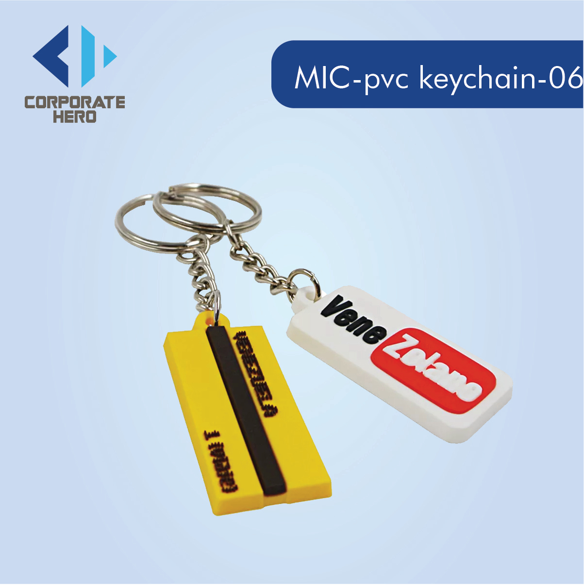 Soft Rubber Silicone Logo PVC Keychains Custom Personalized
