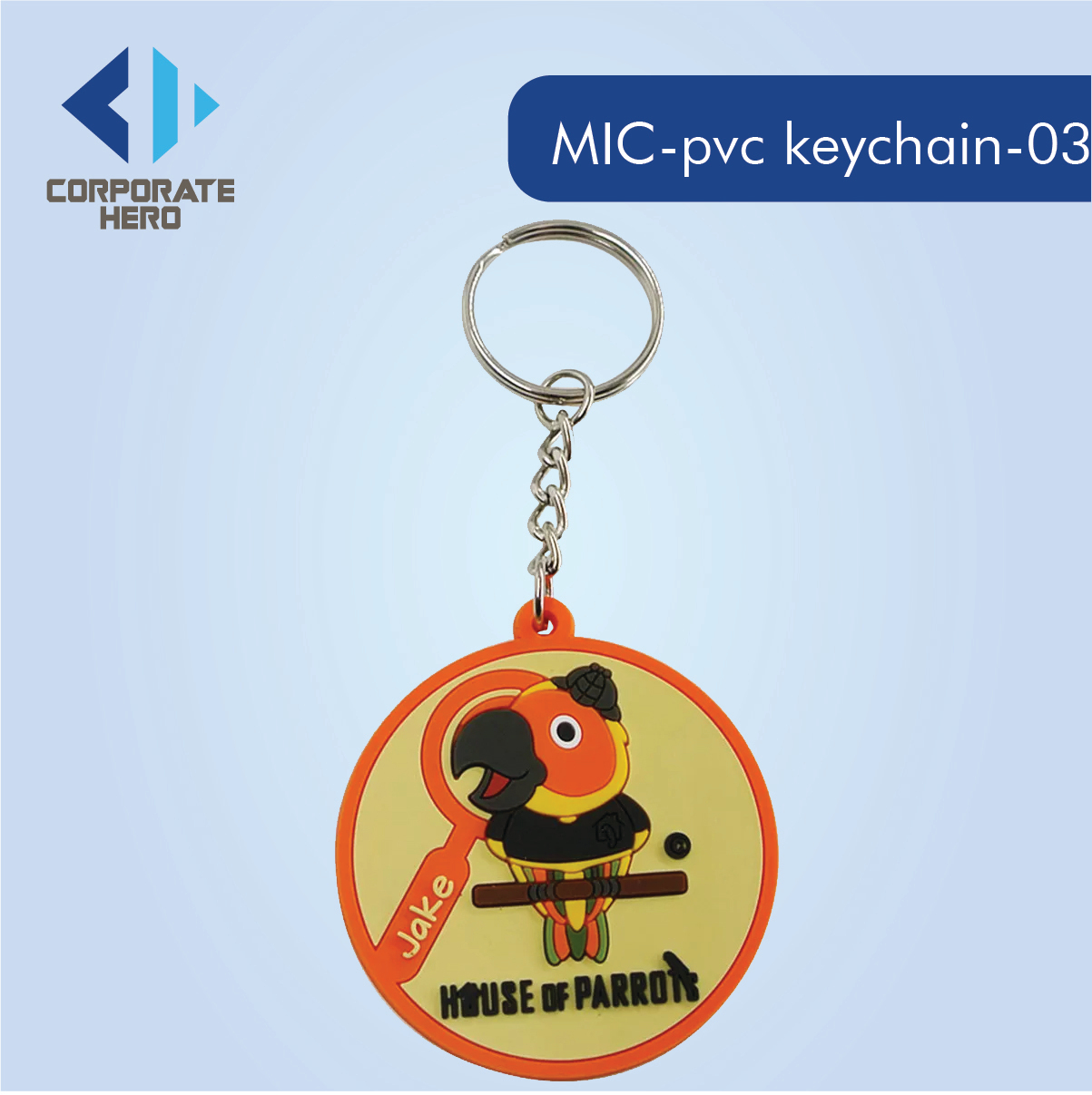 Bulk Small Cat PVC Keychain Custom Personalized