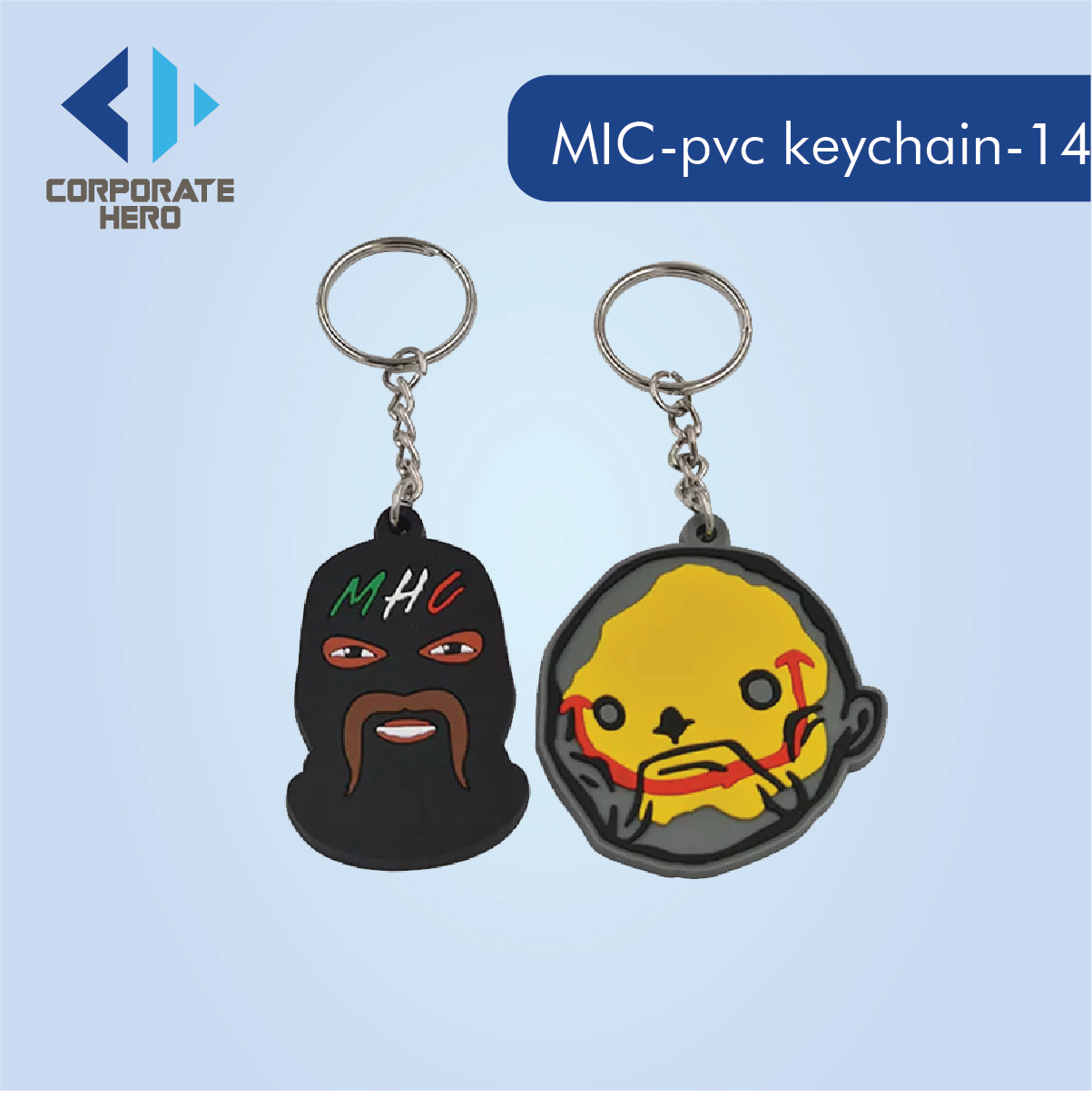 Custom Birthday Cake Rubber PVC Keychain Custom Personalized