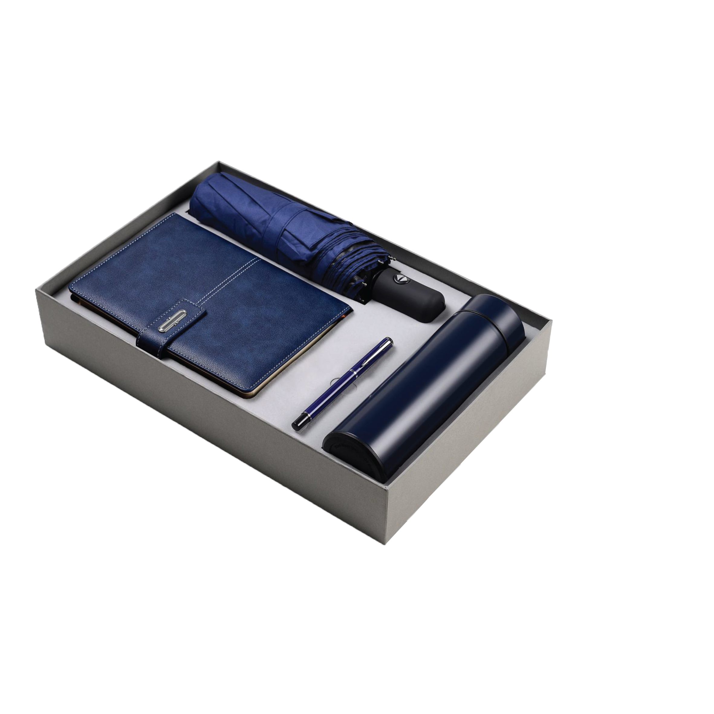 Gift Box 4 in 1 Notebook + Pen + Umbrella + Smart Thermos
