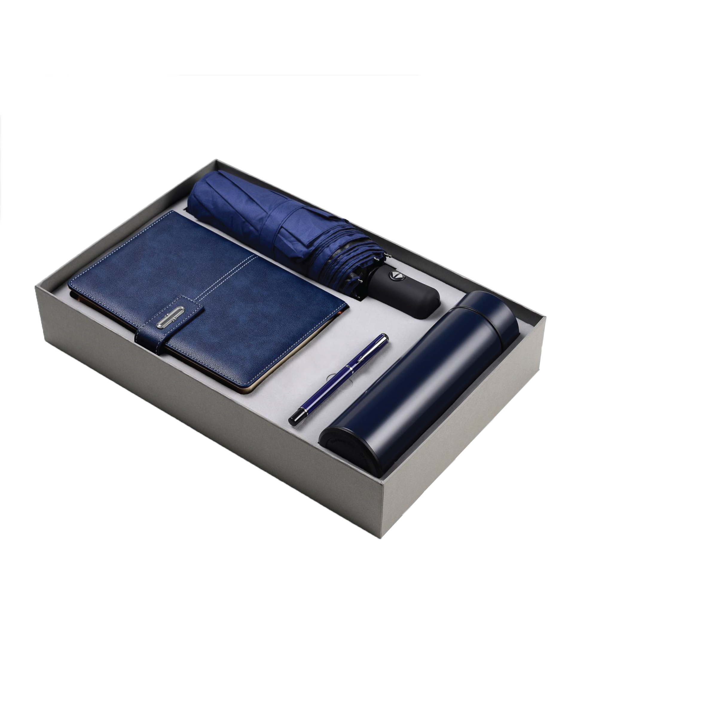 Gift Box 4 in 1 Notebook + Pen + Umbrella + Smart Thermos