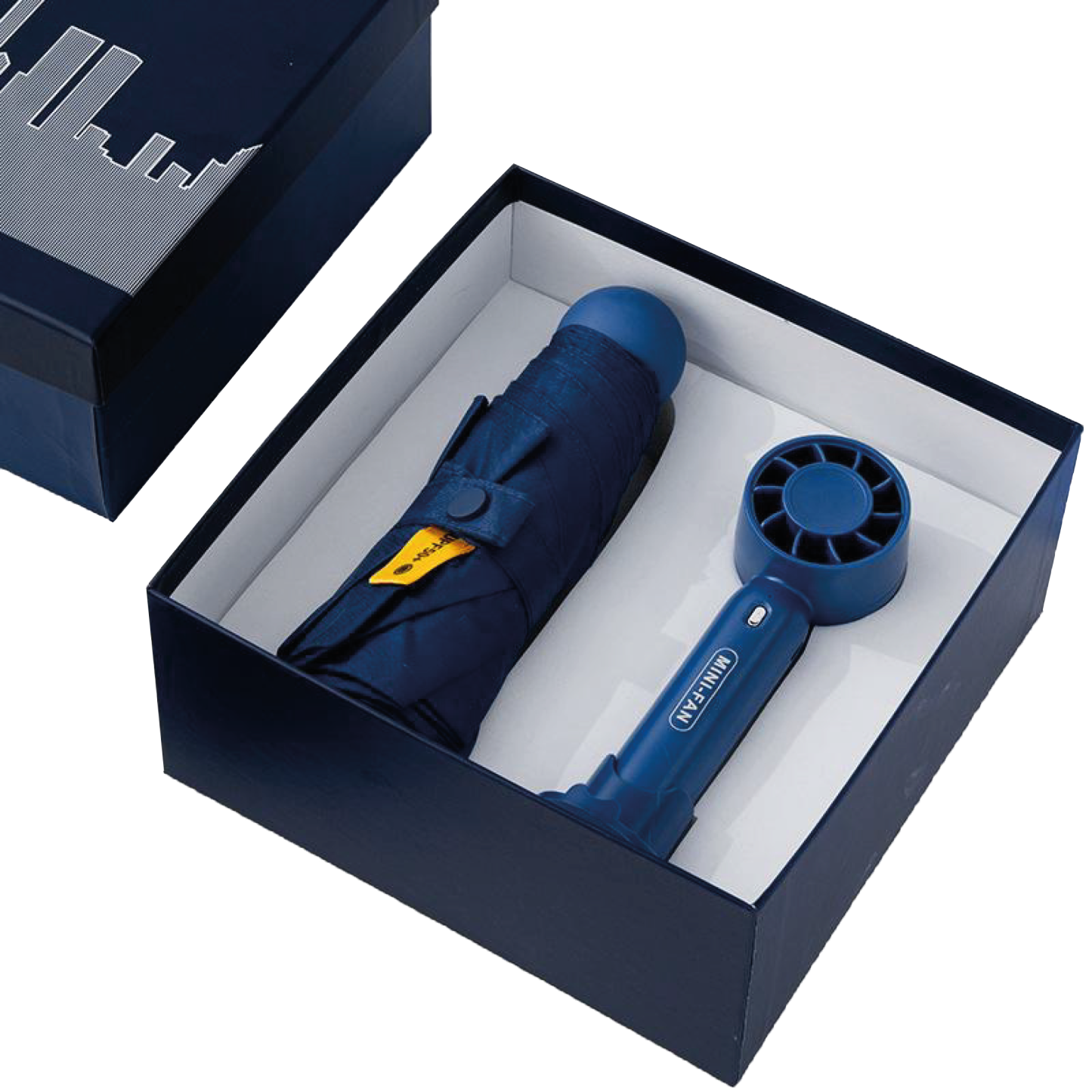 Gift Box 2 in 1 Mini Fan + Mini Umbrella