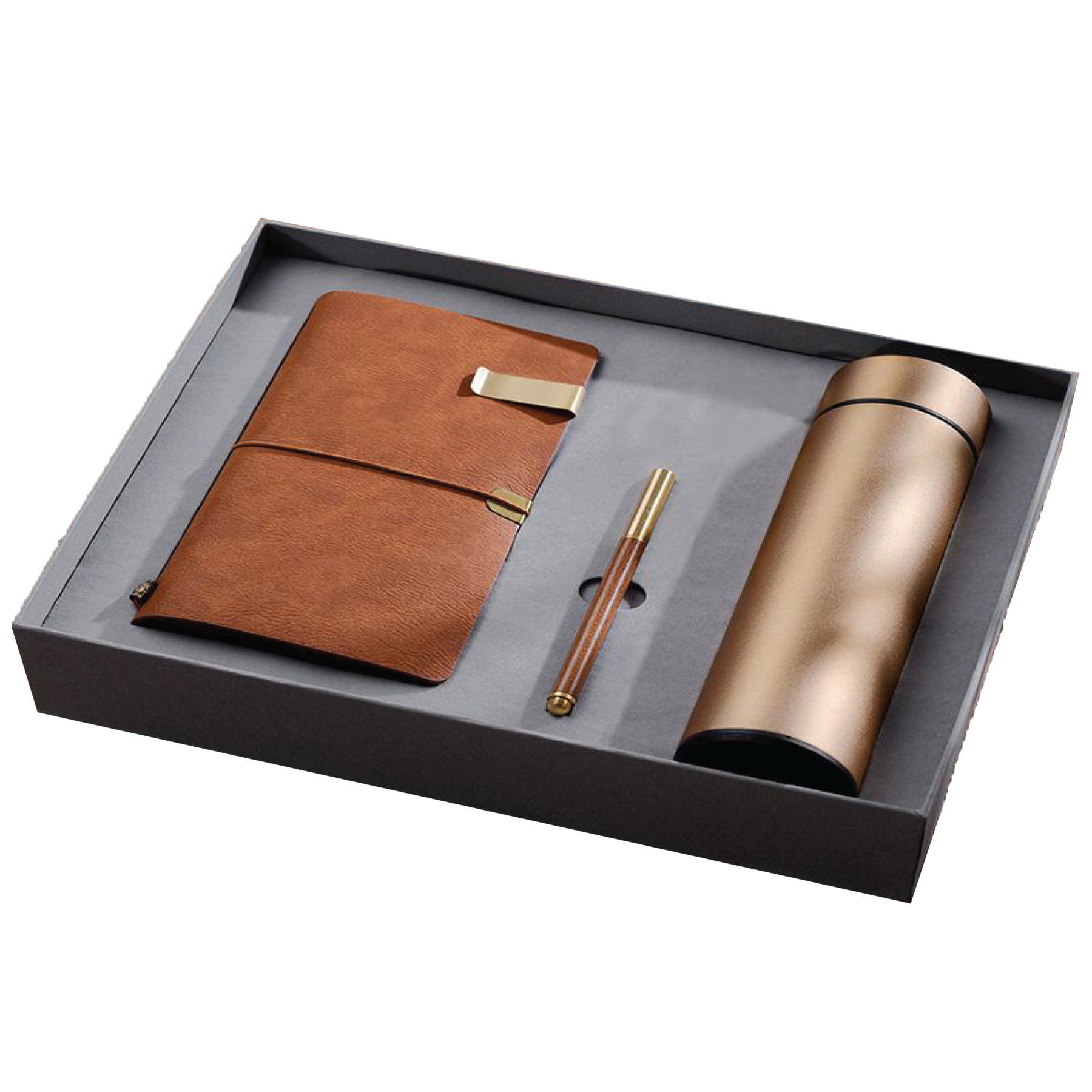 Gift Box 3 in 1 Notebook + Pen + Smart Thermos