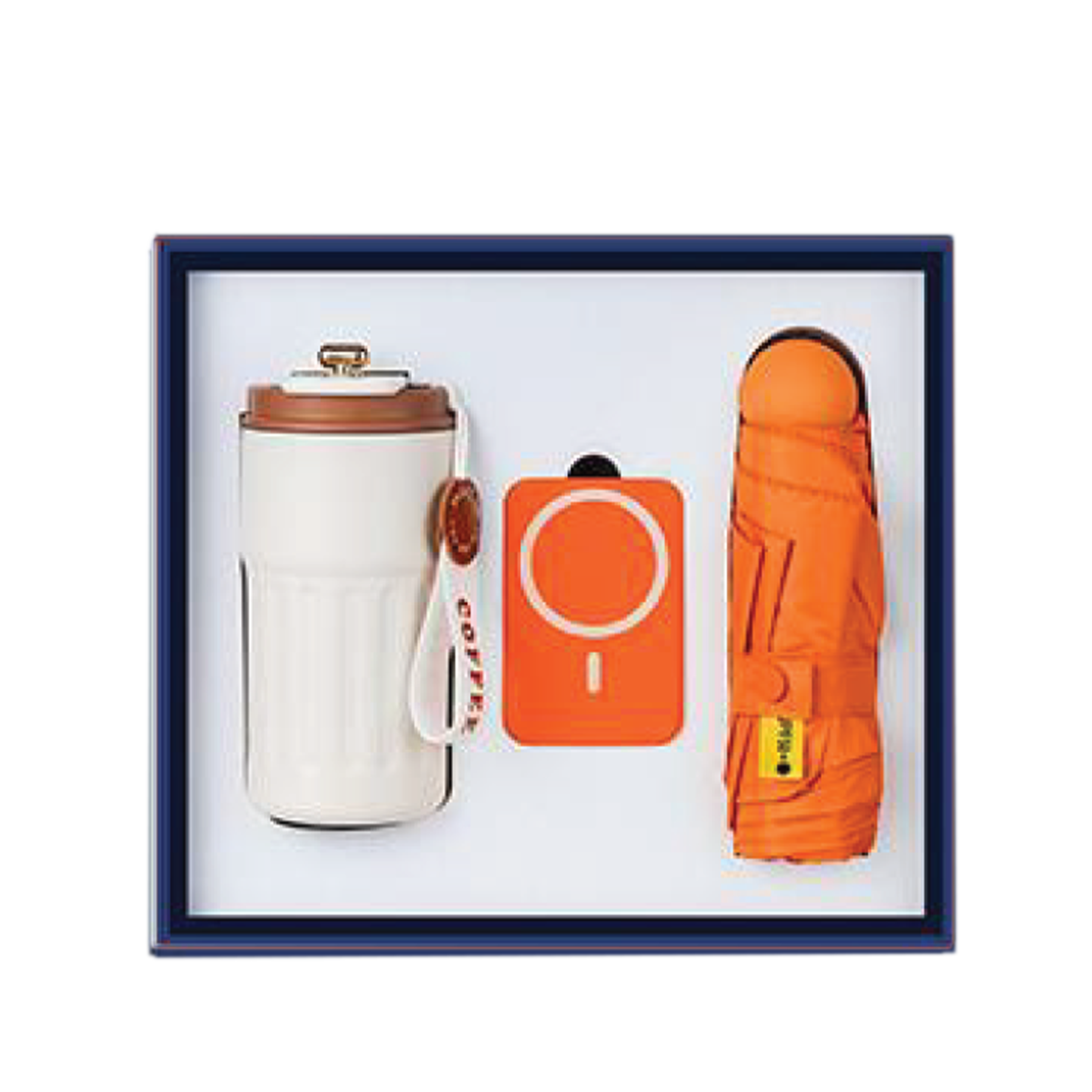 Gift Box 3 in 1 Coffee Flask + Powerbank + Mini Umbrella