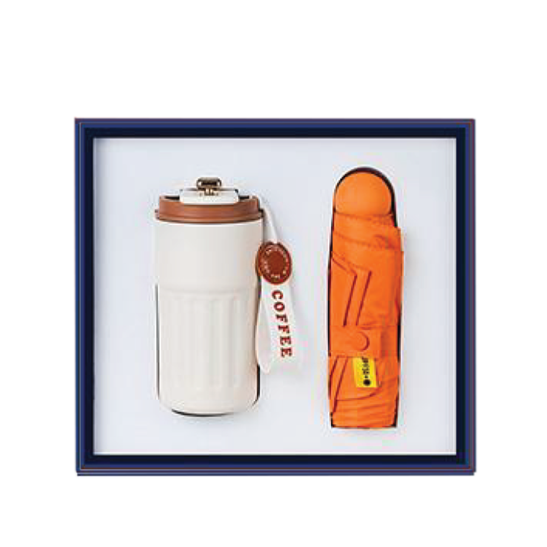 Gift Box 2 in 1 Coffee Flask + Mini Umbrella