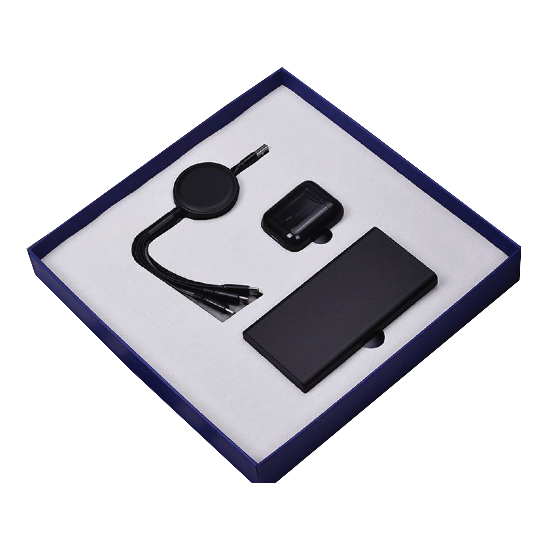 Gift Box 3 in 1 Powerbank + Data Cable + Earbuds