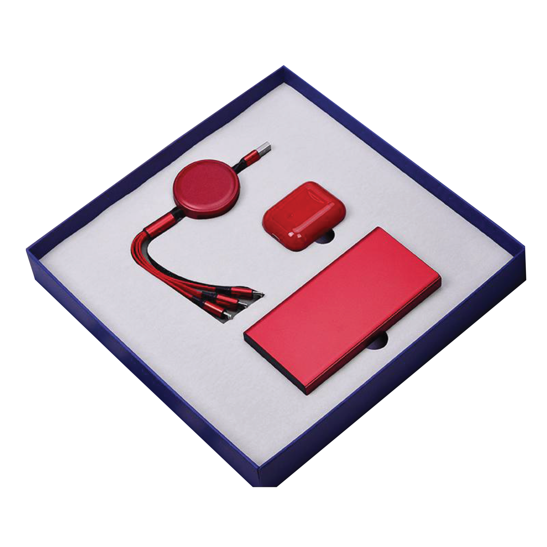 Gift Box 3 in 1 Powerbank + Data Cable + Earbuds