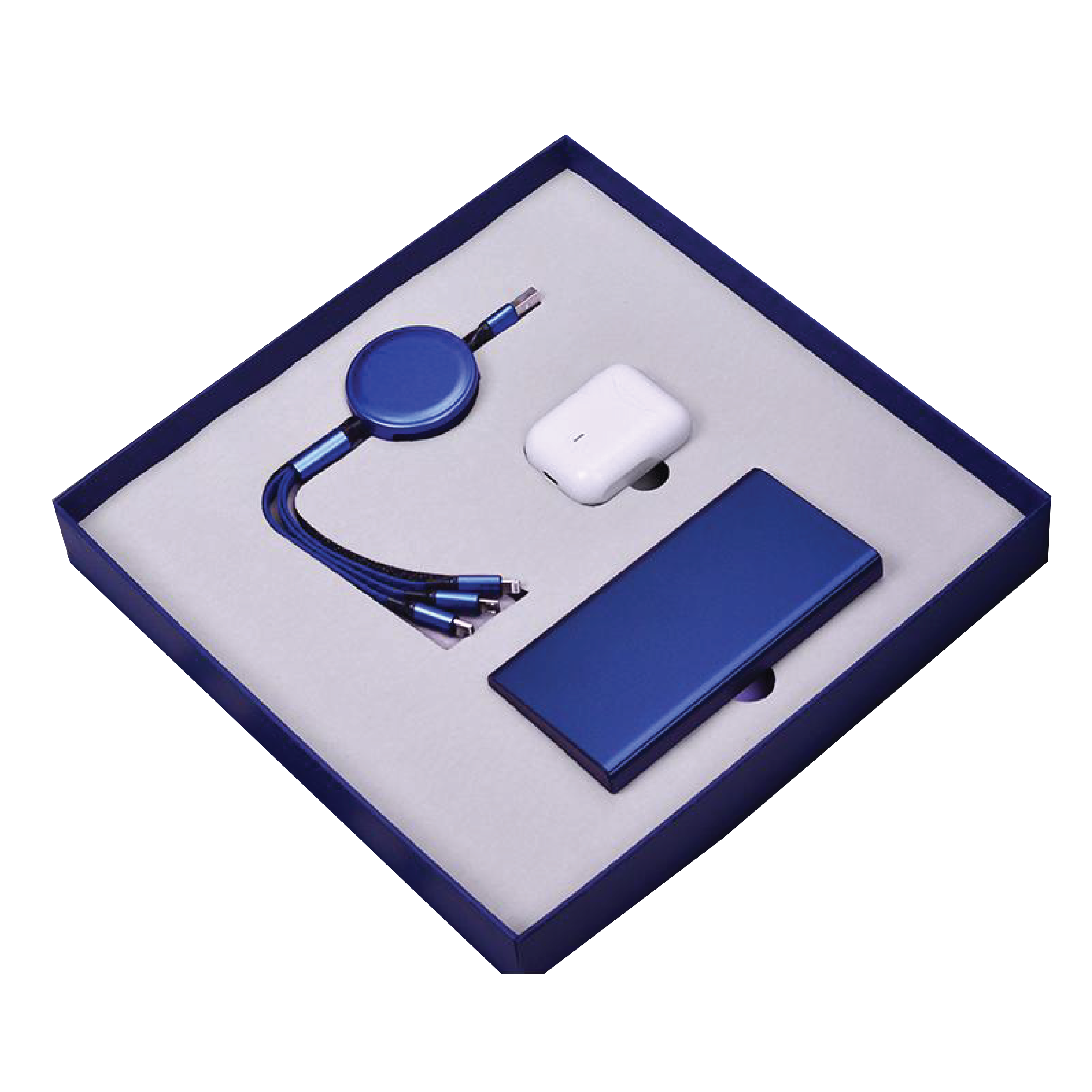 Gift Box 3 in 1 Powerbank + Data Cable + Earbuds