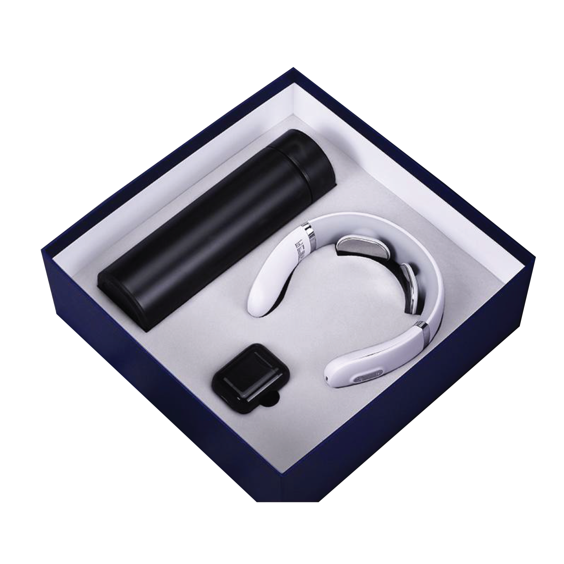 Gift Box 3 in 1 Thermos + Neck Massager + Earbuds