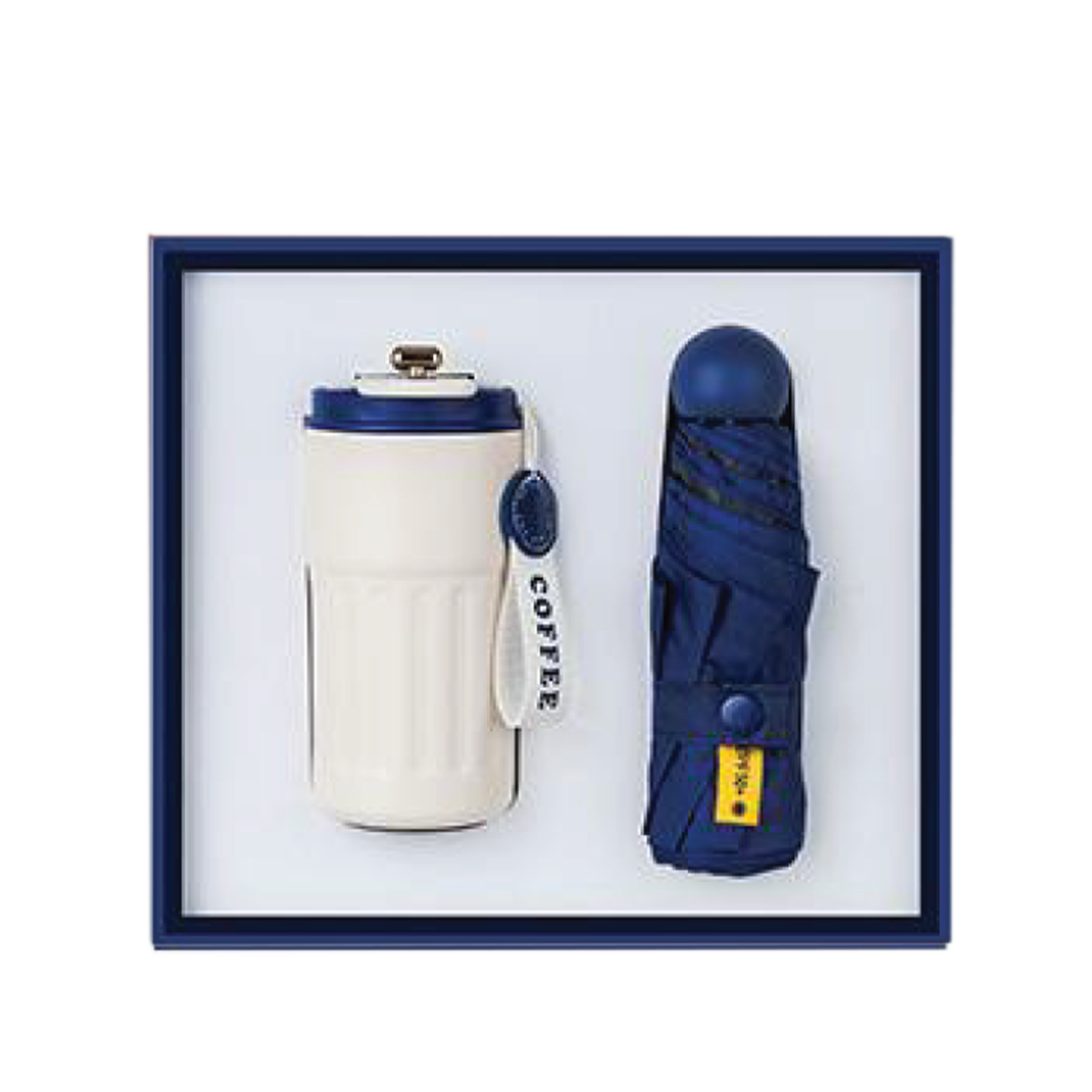 Gift Box 2 in 1 Coffee Flask + Mini Umbrella
