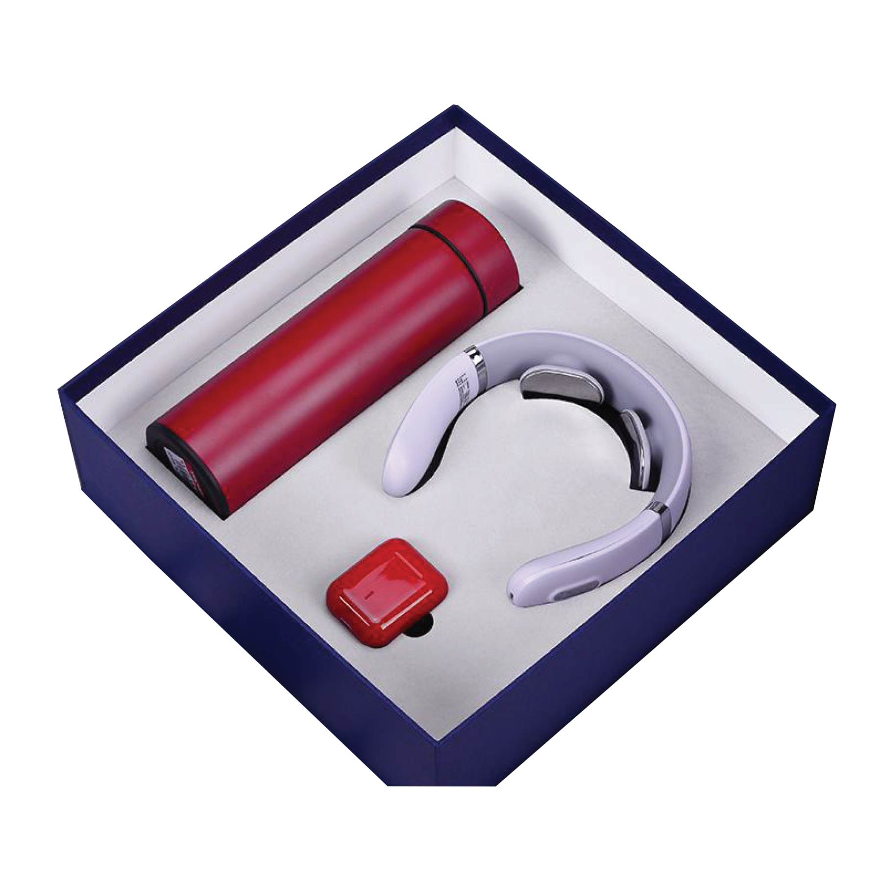 Gift Box 3 in 1 Thermos + Neck Massager + Earbuds