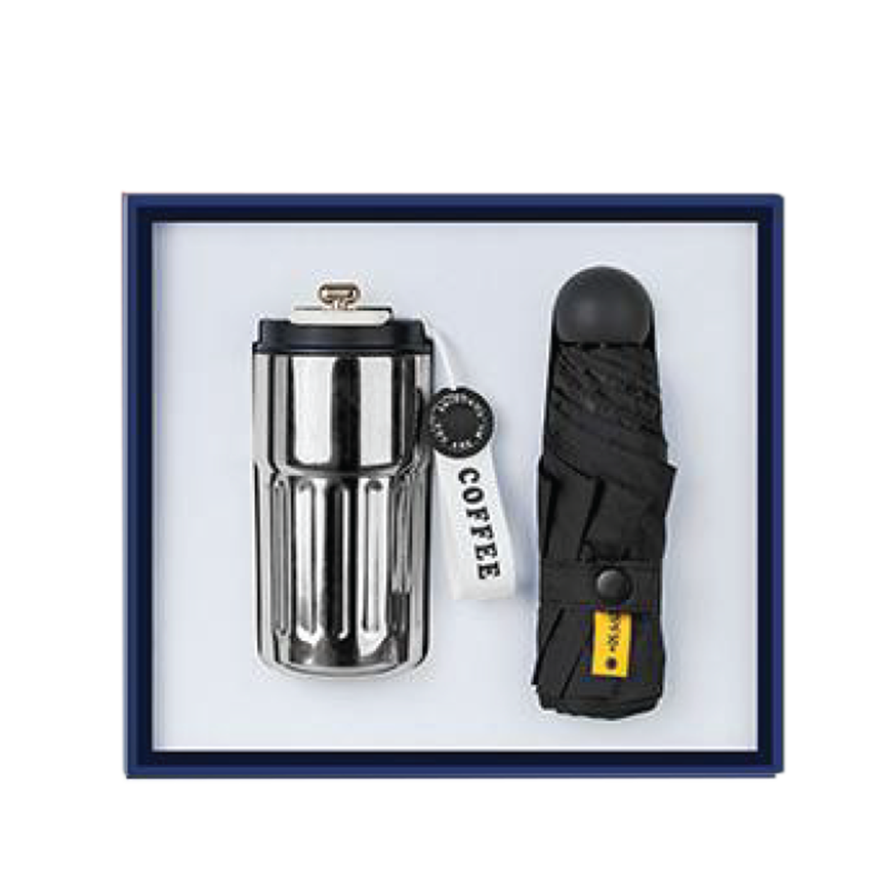 Gift Box 2 in 1 Coffee Flask + Mini Umbrella