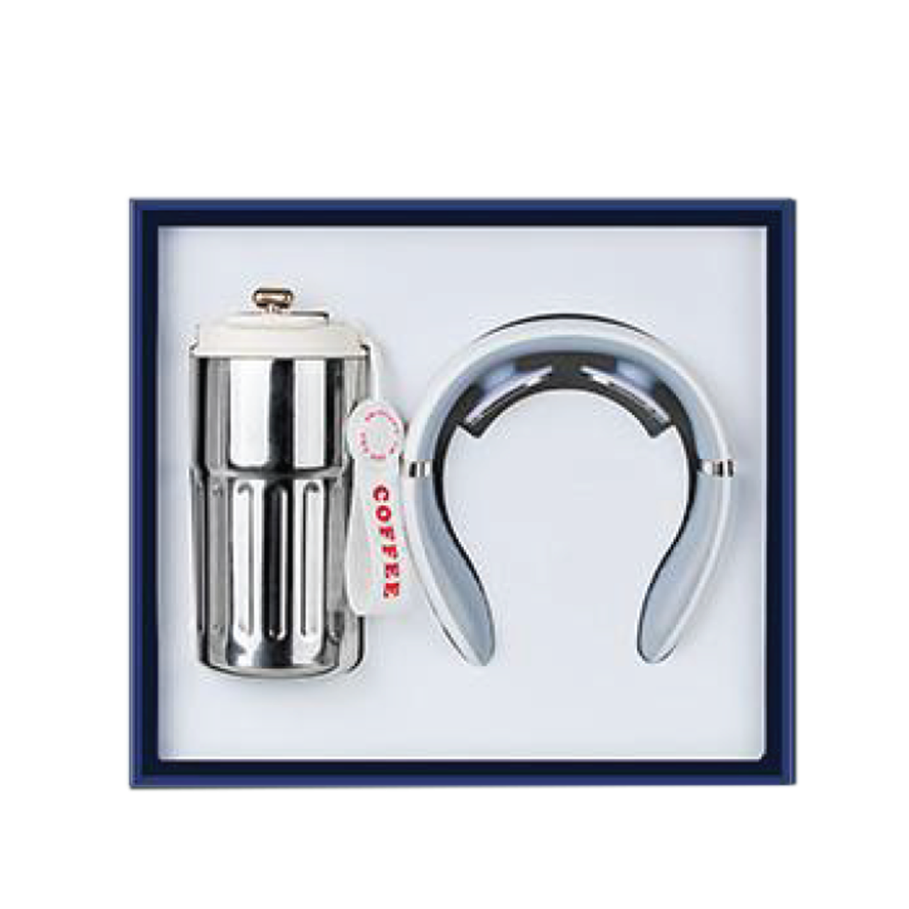 Gift Box 2 in 1 Coffee Flask + Neck Massager