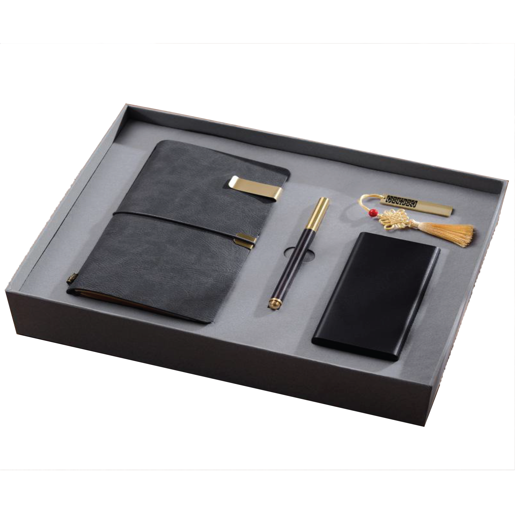 Gift Box 4 in 1 Notebook + Pen + USB drive + Powerbank
