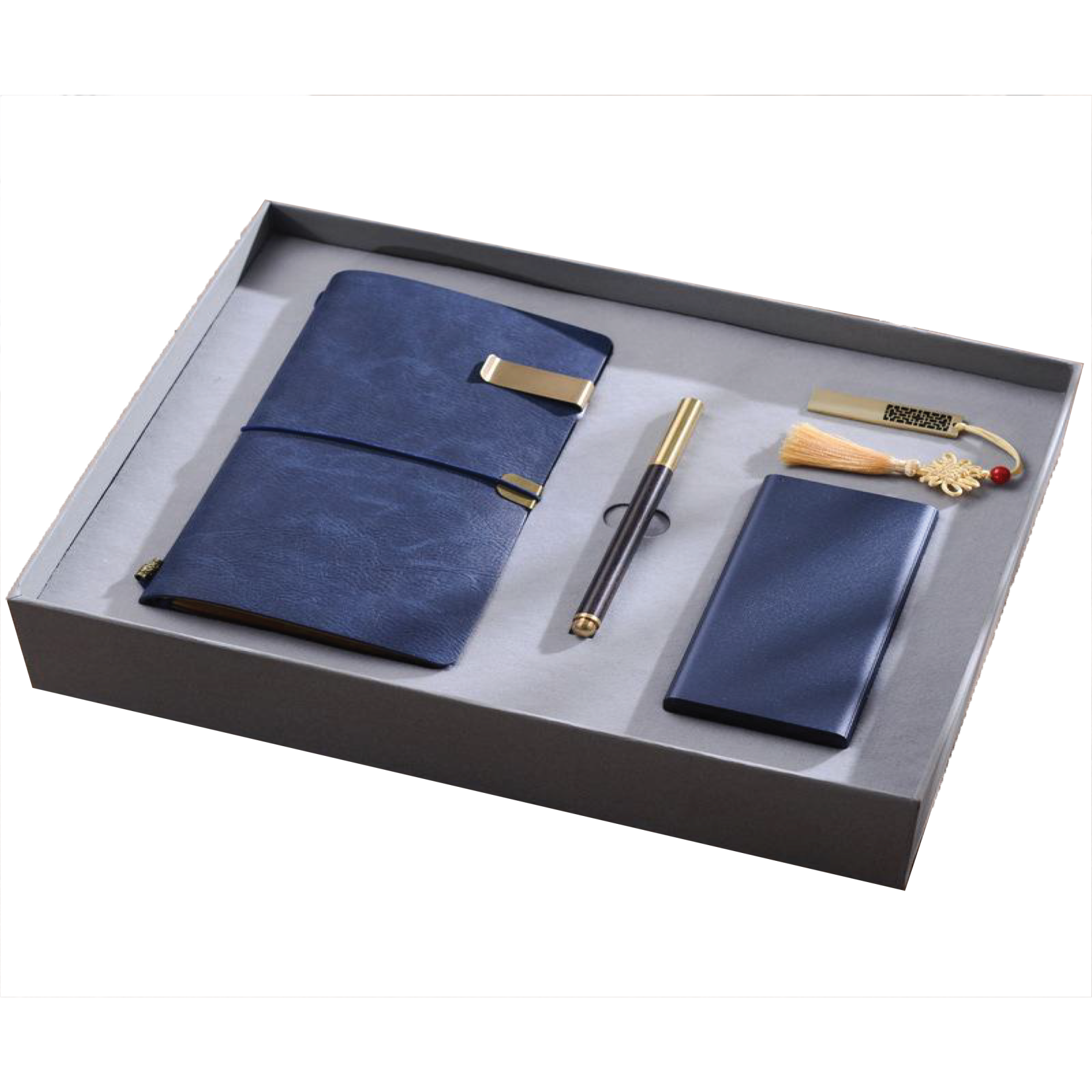 Gift Box 4 in 1 Notebook + Pen + USB drive + Powerbank