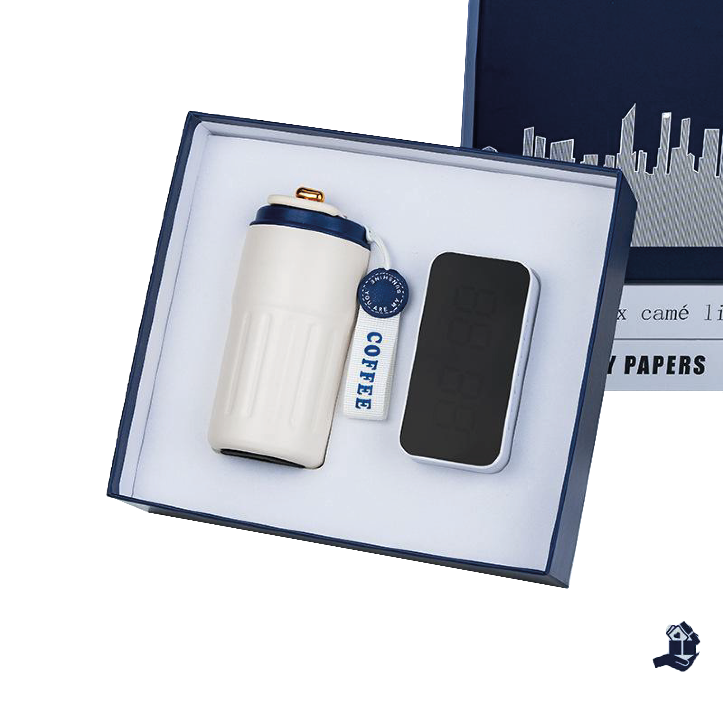 Gift Box 3 in 1 Flask + Bluetooth Alarm