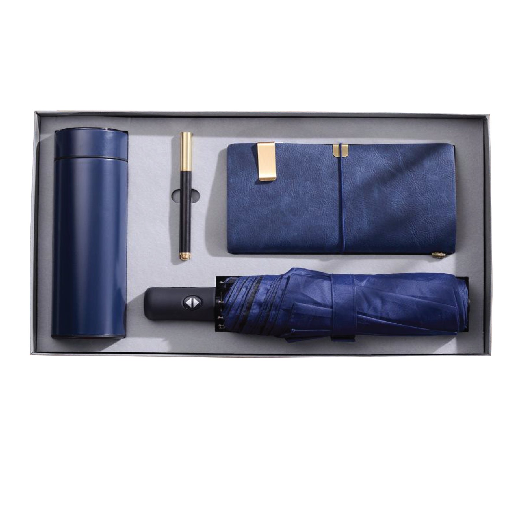 Gift Box 4 in 1 Notebook + Pen + Umbrella + Smart Thermos