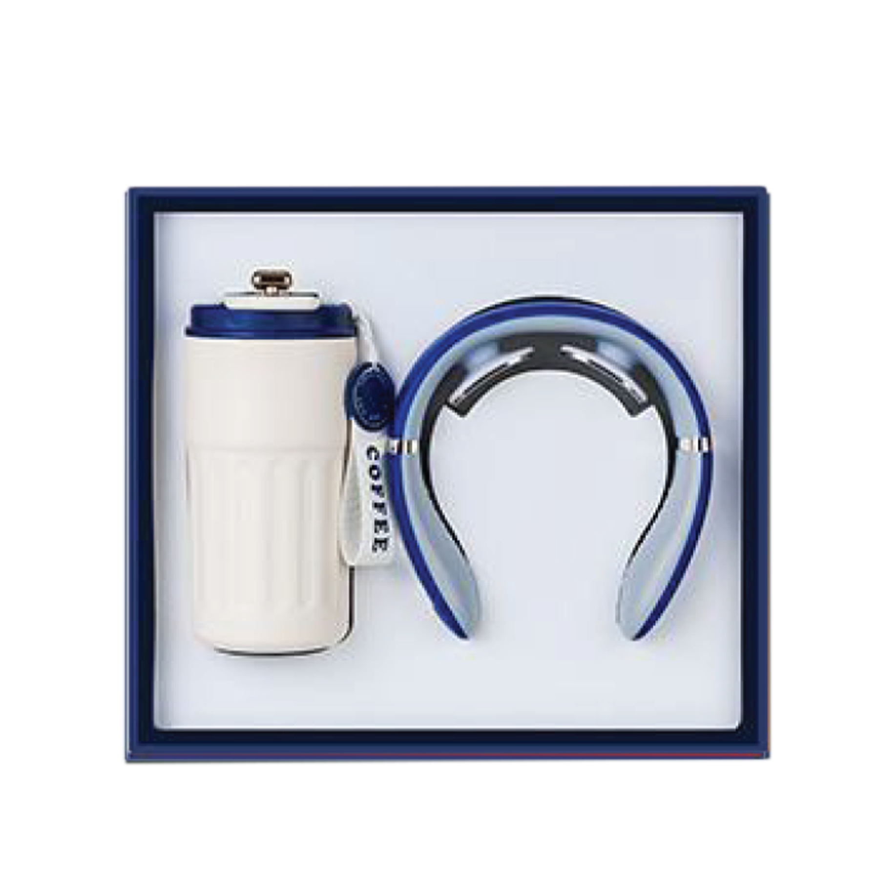 Gift Box 2 in 1 Coffee Flask + Neck Massager