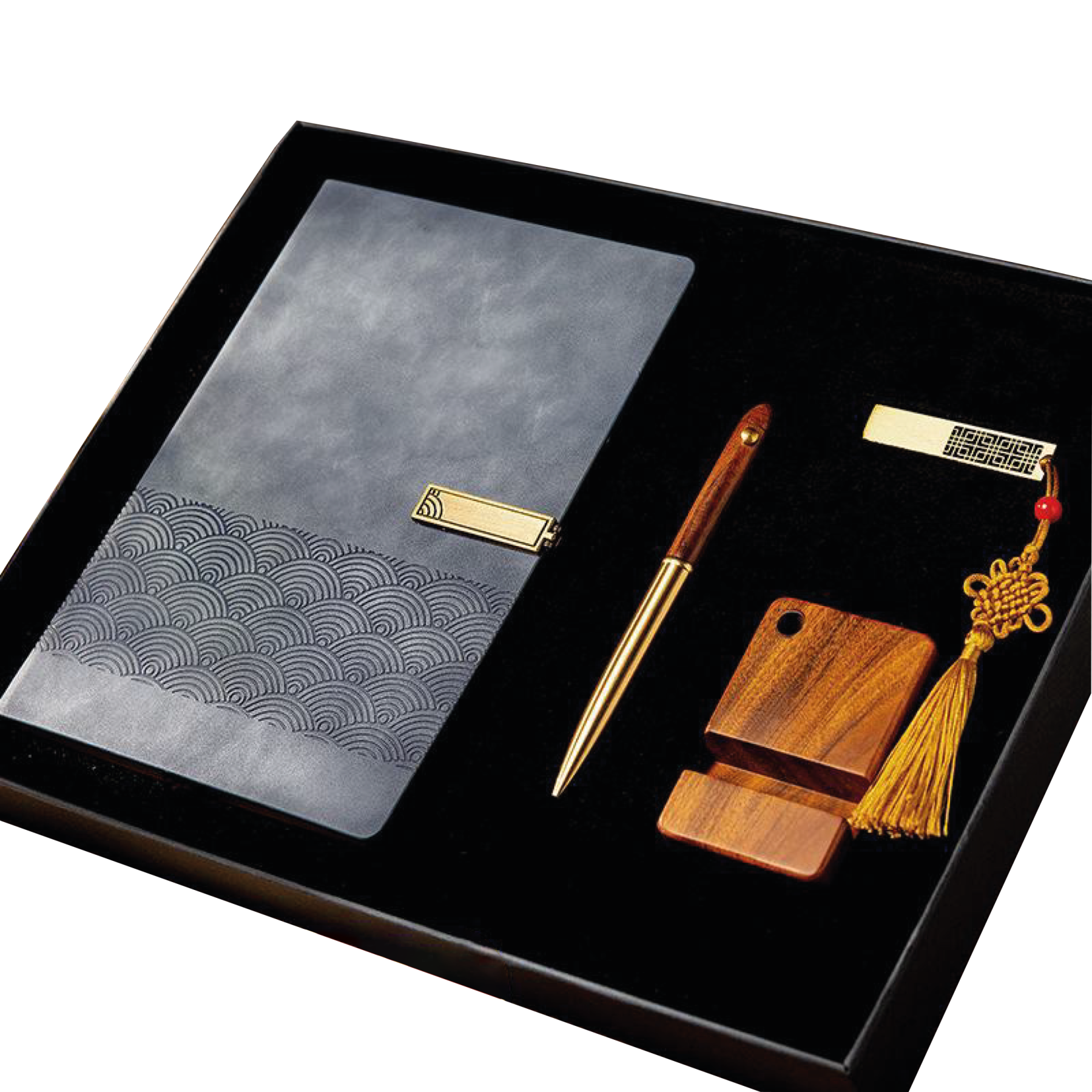 Gift Box 4 in 1 Notebook + Pen + Phone Holder + USB drive