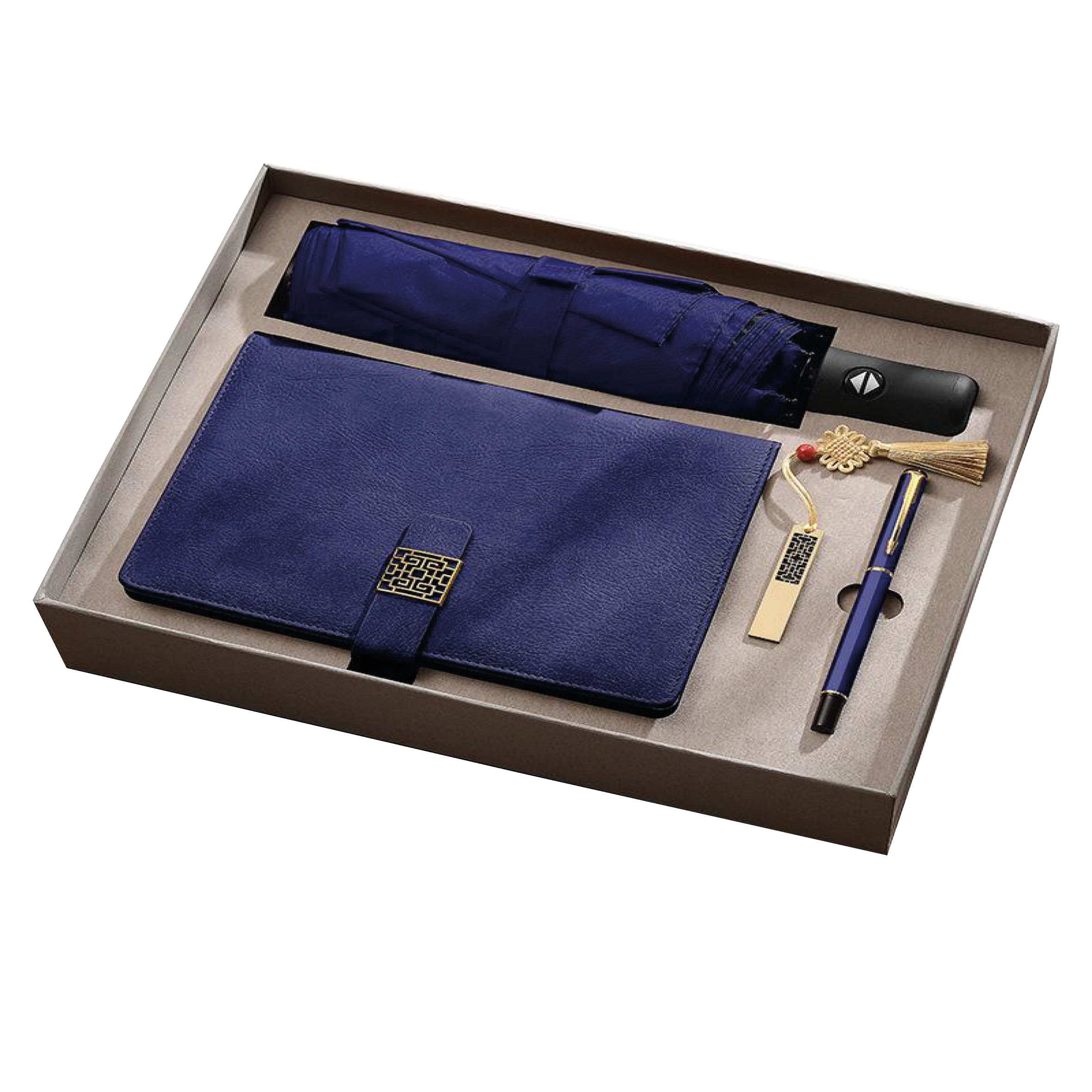 Gift Box 4 in 1 Notebook + Pen + Umbrella + USB drive
