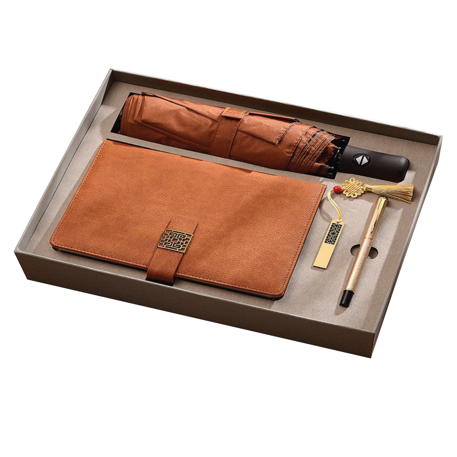 Gift Box 4 in 1 Notebook + Pen + Umbrella + USB drive