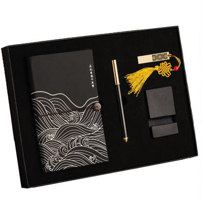 Gift Box 4 in 1 Notebook + Pen + Phone holder + USB drive
