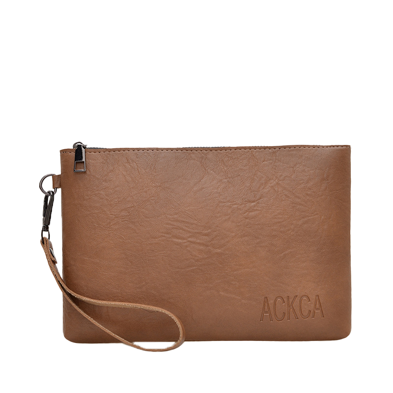 Korean-Style Zip Clutch Bag