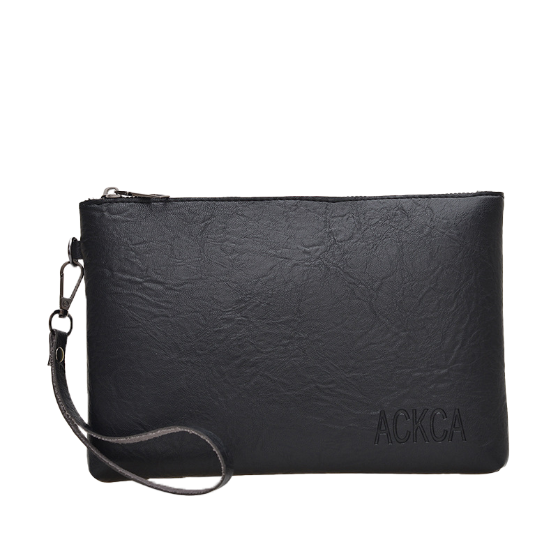 Korean-Style Zip Clutch Bag