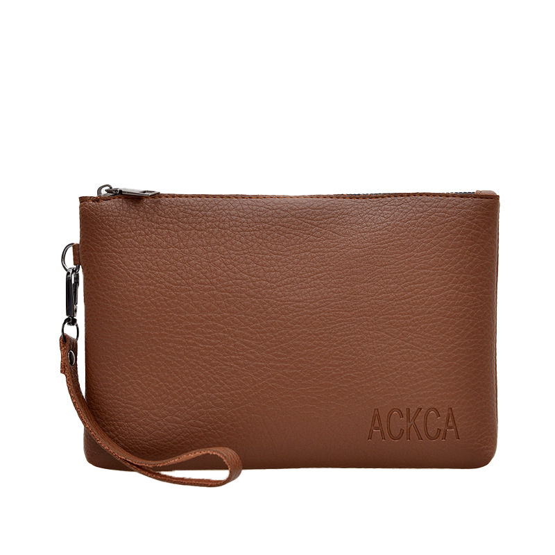 Korean-Style Zip Clutch Bag