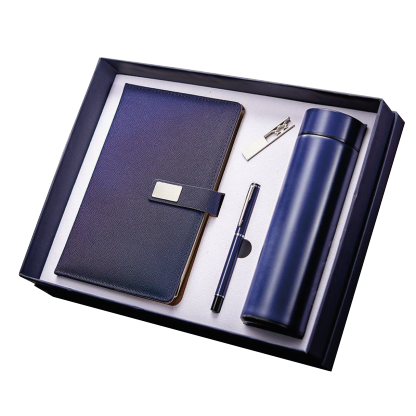 Gift Box 4 in 1 Notebook + Pen + USB drive + Smart Thermos