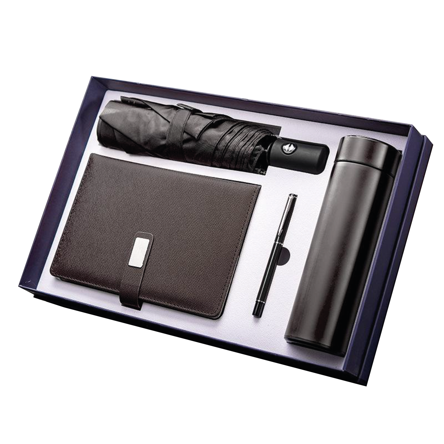 Gift Box 4 in 1 Notebook + Pen + Umbrella + Smart Thermos