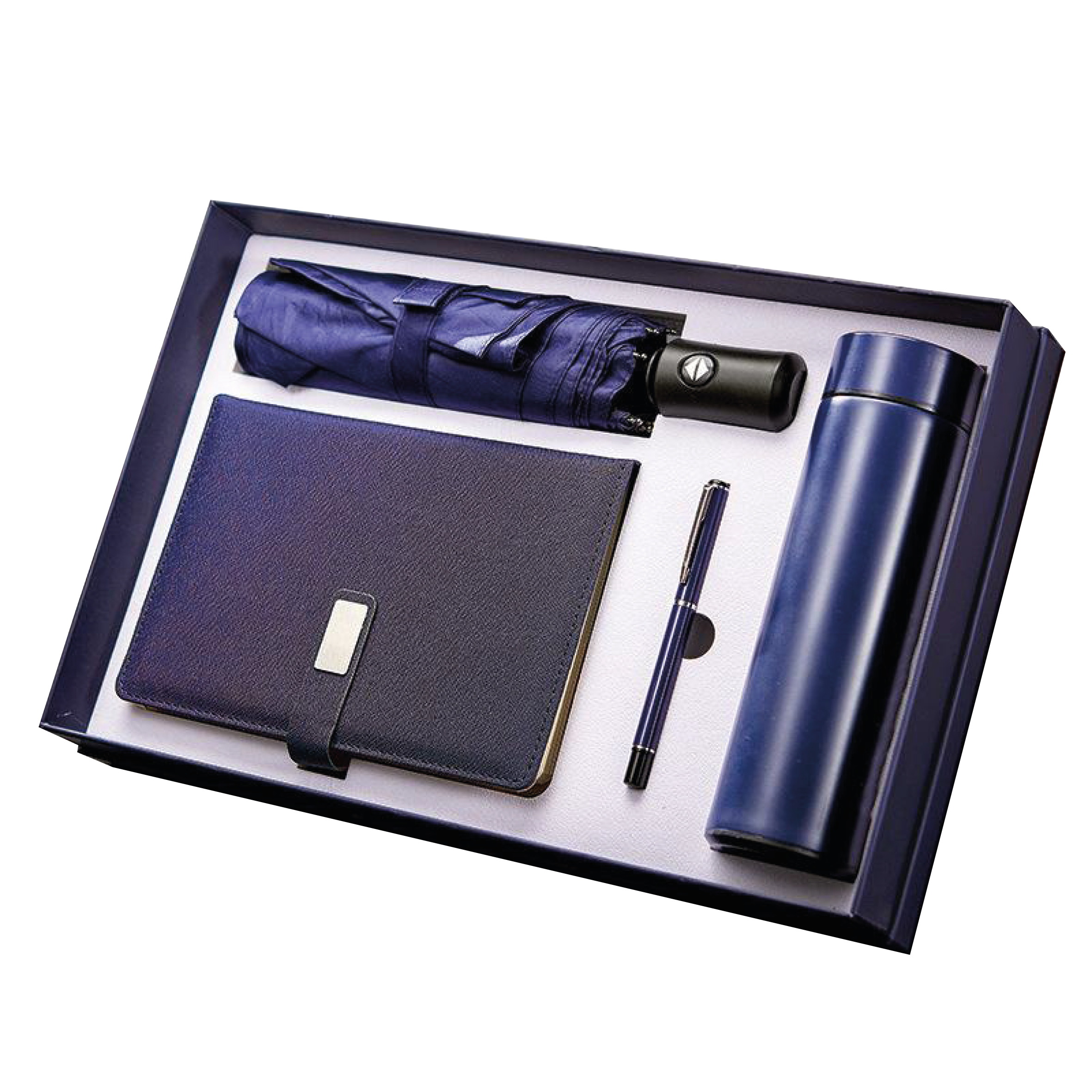 Gift Box 4 in 1 Notebook + Pen + Umbrella + Smart Thermos